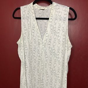 Sleeveless sheer blouse